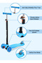 Kids Kick Scooter, with Flashing Light Wheels and 3 Height Adjustable Handle, for 7+ Years - 7