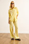Women's Yellow Muslin Shirt Trousers Set Tkm-19000422 - 3