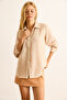 Women's Stone Back Guipure Window Detailed Flowing Shirt Gml-19001383 - 5