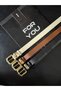 3-Piece Gold Plated Tarnish-Free Women's Belt, Jacket Belt, Dress Belt, Shirt Belt - 3
