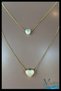 Double Necklace with Pearl and Heart Detail |   Elegant Gold Color |   Women's Jewelry Accessory |   Stylish Combination - 2