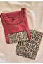 MEHROON SUIT 2 PIECE SET - 6