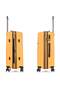 Trolley Bag 20 Inch - Polypropylene Hard Shell Carry On Luggage - TSA Lock - 4 Wheels - Yellow - 5