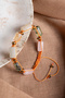 Certified Pink Quartz-Moonstone-Citrine-Prehnite No:2 Natural Stone Adjustable Macrame Bracelet - 2