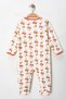 Baby Girl Printed 100% Cotton 3-Piece Jumpsuit Set Without Booties 9-12-18 Months (Girl Boy Newborn) - 3