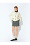 Women's Beige Cable Knit Cardigan - 3