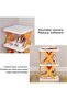 6-Tiers High Creative Folding X-Shaped Shoe Cabinet,Stackable Plastic Shoe Rack,Best for Entryway - 2
