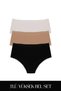 Cotvie 3 Colors Esk Cotton High Waist Set of 3 Panties
