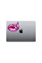 Pink Butterfly Lip Sticker Car, Motorcycle, Helmet, Laptop, Windshield Sticker 13X12 cm - 4