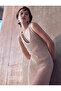 Beige Women's Crochet Long Dress - 2