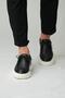 Casandra Model Genuine Leather Handmade Black Casual Shoes - 4