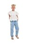 Schiffli Top with Crew Neck and Flutter Sleeves - 4