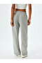 Women's Grey Wide Leg Sweatpants - 4