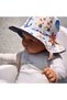 Double Sided Tied Linen Look Baby Bucket Hat - 6