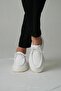 Casandra Model Genuine Leather Handmade White Casual Shoes - 2