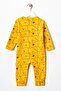Teddy Bear Printed Zippered Cotton 9-12-18 Unisex 3-Piece Jumpsuit Set - 4