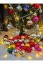 Christmas Tree Ornament 6 Pieces Matte Green Ball 5 cm Christmas Ornament - 8