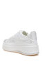 Women Rhinestones Embellished Chunky Sneakers in White - 3