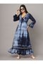 Women Chikankari Hand Embroidered Cotton Jalabiya in Tie-Dye shades-AL2160 - 4