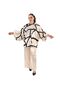 Black & White Balloon Sleeve Co-Ord Set – Shirt & Wide-Leg Pant.