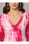 Women Chikankari Hand Embroidered Cotton Jalabiya in Tie-Dye shades-AL2160 - 5