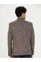 Brown Slim Fit Wool Blend Jacket 50278450-Vr029 - 5