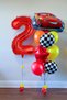 2 Years Old Cars Cars Lightning Mcqueen Race Car Concept Balloon Red Red Figure Birthday Set