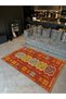 Mosso Traditional Motifs Detailed Pattern Woven Base Vintage Decorative Carpet Mosso226 - 3