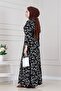 Karin Dress with Tunnel at the Waist-Black - 5