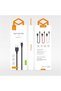 Data Cable Warrior Series CA-5170, USB Type-C, 2A, 1m (Black) - 8