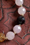 Certified Pink Quartz & Amethyst & Faceted Citrine Bracelet - 5