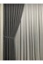 Gray Honeycomb Velvet Background Curtain, Extrafoam, Gathered, Flat Installation, No Ironing Required Background - 2