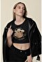 You Are Either Written Crop Top, Women's Capybara Themed Crop Blouse - 2
