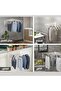 Foldable wall-mounted clothes rack is a practical solution for drying clothes. - 2