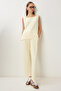 Modal Blouse Pants Suit Ldz0039 Yellow