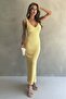 Textured Knitwear Dress with Strap - 4