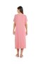 Embroidery Detail Nightdress with Short Sleeves - 4
