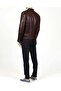 Jumbo Genuine Leather Sports Men's Coat - 4
