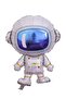 1 Year Old Astronaut Birthday Rocket Galaxy Spaceship Themed Birthday Full Set with Black Number Balloons - 5