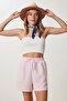 Muslin Shorts with Pockets Lmx0011 Candy Pink