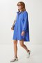 Oversize Woven Shirt Dress Lfg0125 Purple - 2