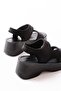 24414-573 Black Dalgıç Daily Wedge Heel Women's Sandals - 5