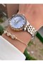 Brand Yellow Silver Color Women's Wristwatch - Bracelet Gift - 3