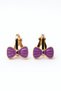 Poppy Compression Earrings with Bow Design for Non-Pierced Ears - 2