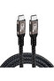 كابل بيانات QG01 أسود من النوع C إلى النوع C USB4 PD بقدرة 240 وات وسرعة 40 جيجابت في الثانية و8K@60 هرتز 0.2 متر-SCKS - 3