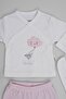 Organic Cotton Cute Cloud and Birds Patterned 5 Piece Newborn Hospital Release Bodysuit Set - 2