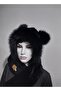 First Quality Washable Plush Black Eared Halter Women's Winter Hat - 6