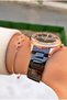 Brand Rose Black Color Steel Band Women's Wrist Watch - Bracelet Gift - 6