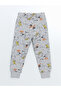 Lcw Kids Gray Crew Neck Boy Pajamas Set - 7