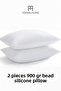 2 pieces beaded silicone pillow | 900 grams | hypoallergenic | 50x70 cm | hotel quality